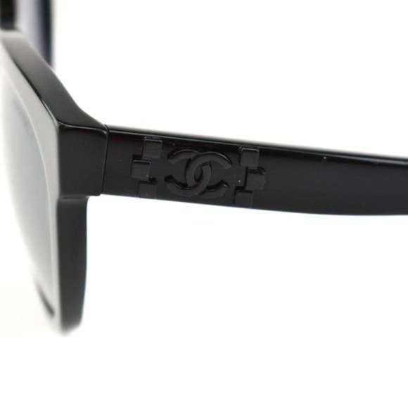 CHANEL:Black Boy-Lock CC Mirrored Sunglasses (lv)